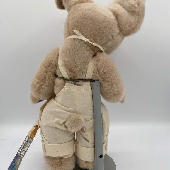 Vtg Bonita Bears Bunny With Paintbrush Wood Box- cert of authenticity- 1st ed - Picture 3 of 7